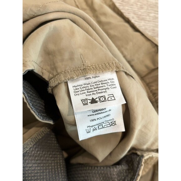 Eddie Bauer Travex Convertible Pants Mens 34 Tan Khaki Zip Off Hiking Cargos - Picture 7 of 7